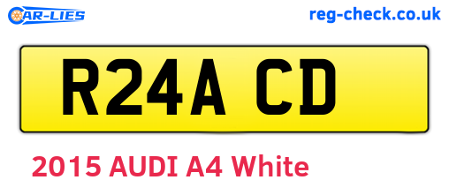 R24ACD are the vehicle registration plates.