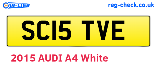 SC15TVE are the vehicle registration plates.