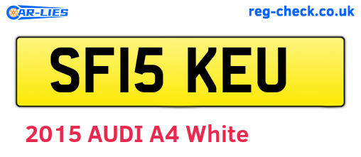 SF15KEU are the vehicle registration plates.