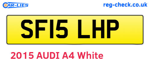 SF15LHP are the vehicle registration plates.