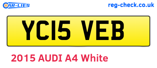 YC15VEB are the vehicle registration plates.