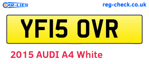 YF15OVR are the vehicle registration plates.