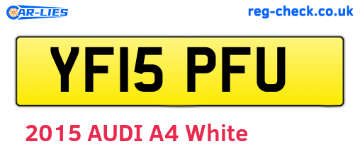 YF15PFU are the vehicle registration plates.