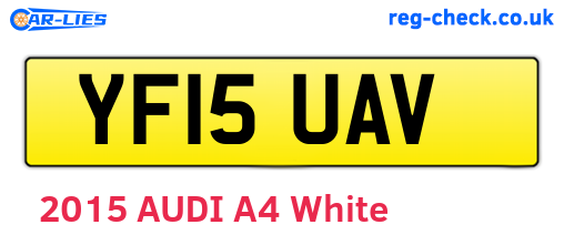 YF15UAV are the vehicle registration plates.