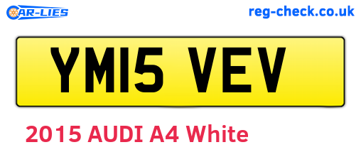 YM15VEV are the vehicle registration plates.