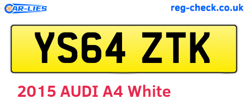 YS64ZTK are the vehicle registration plates.