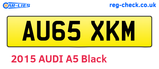 AU65XKM are the vehicle registration plates.