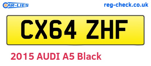 CX64ZHF are the vehicle registration plates.