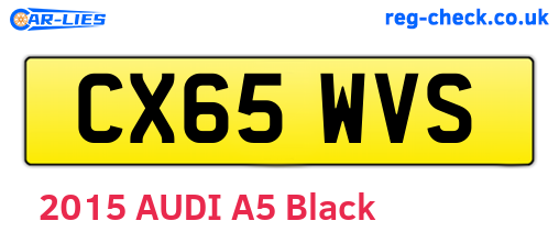 CX65WVS are the vehicle registration plates.