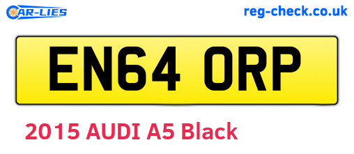 EN64ORP are the vehicle registration plates.