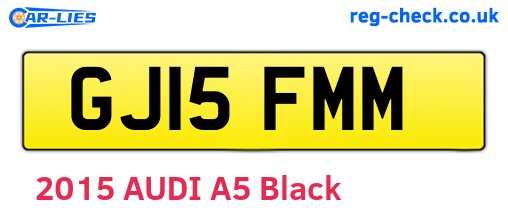 GJ15FMM are the vehicle registration plates.
