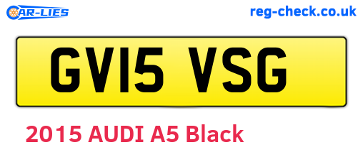 GV15VSG are the vehicle registration plates.