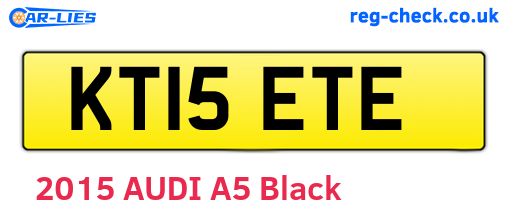 KT15ETE are the vehicle registration plates.
