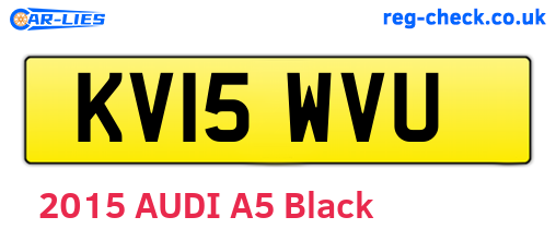 KV15WVU are the vehicle registration plates.