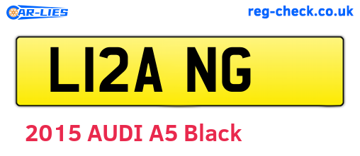 L12ANG are the vehicle registration plates.
