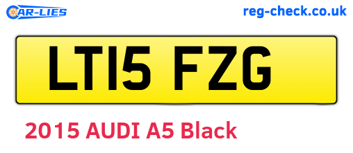 LT15FZG are the vehicle registration plates.