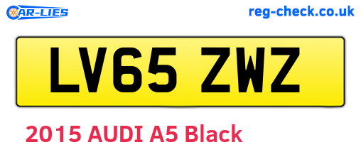 LV65ZWZ are the vehicle registration plates.