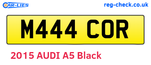 M444COR are the vehicle registration plates.