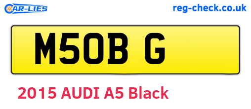 M5OBG are the vehicle registration plates.