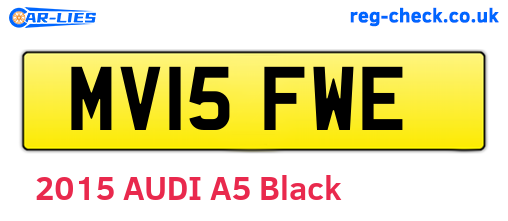 MV15FWE are the vehicle registration plates.