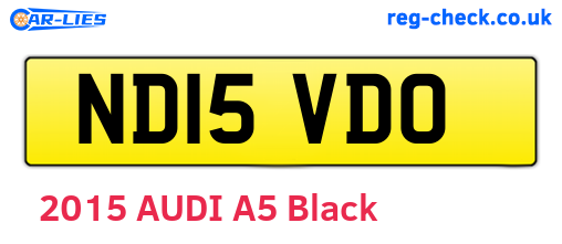 ND15VDO are the vehicle registration plates.