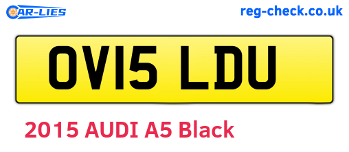 OV15LDU are the vehicle registration plates.
