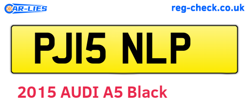 PJ15NLP are the vehicle registration plates.