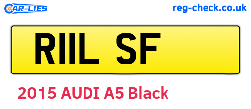 R11LSF are the vehicle registration plates.