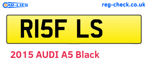 R15FLS are the vehicle registration plates.