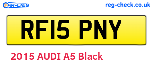 RF15PNY are the vehicle registration plates.