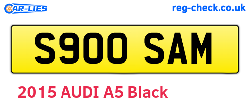 S900SAM are the vehicle registration plates.