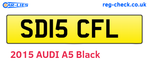 SD15CFL are the vehicle registration plates.