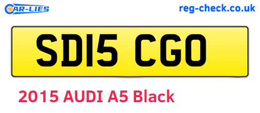 SD15CGO are the vehicle registration plates.