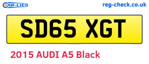 SD65XGT are the vehicle registration plates.