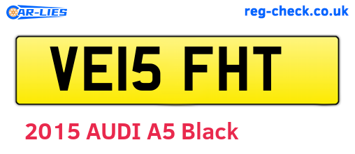 VE15FHT are the vehicle registration plates.