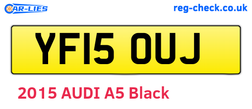 YF15OUJ are the vehicle registration plates.