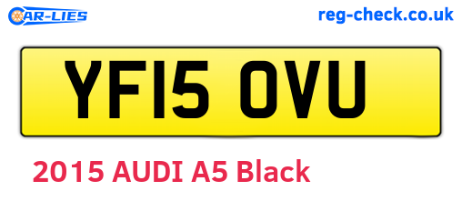 YF15OVU are the vehicle registration plates.