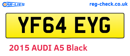 YF64EYG are the vehicle registration plates.