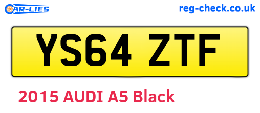 YS64ZTF are the vehicle registration plates.