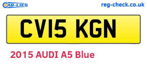 CV15KGN are the vehicle registration plates.
