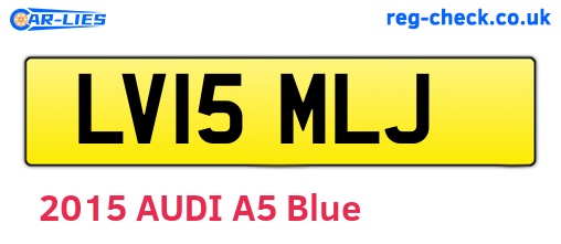 LV15MLJ are the vehicle registration plates.