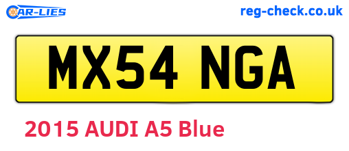 MX54NGA are the vehicle registration plates.