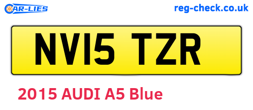 NV15TZR are the vehicle registration plates.