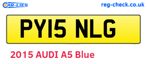 PY15NLG are the vehicle registration plates.