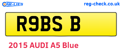 R9BSB are the vehicle registration plates.