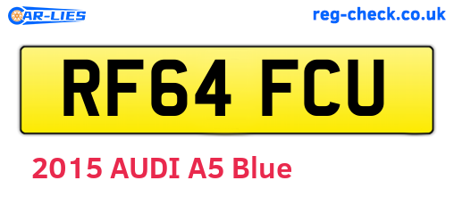 RF64FCU are the vehicle registration plates.