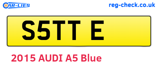S5TTE are the vehicle registration plates.