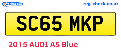 SC65MKP are the vehicle registration plates.