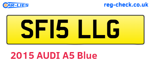 SF15LLG are the vehicle registration plates.