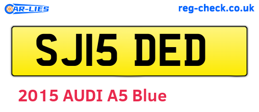 SJ15DED are the vehicle registration plates.